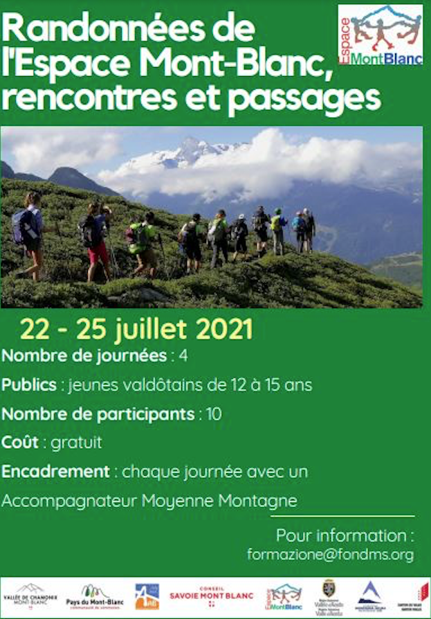 Randonnées de l’Espace Mont-Blanc: 4 excursions pour les jeunes
