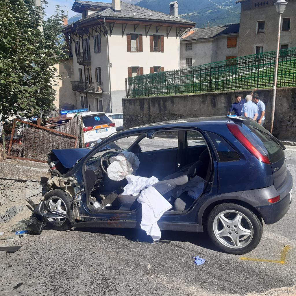 Incidente stradale a Sarre