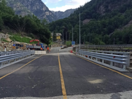 Issime: aperto il nuovo ponte sul Rickurt