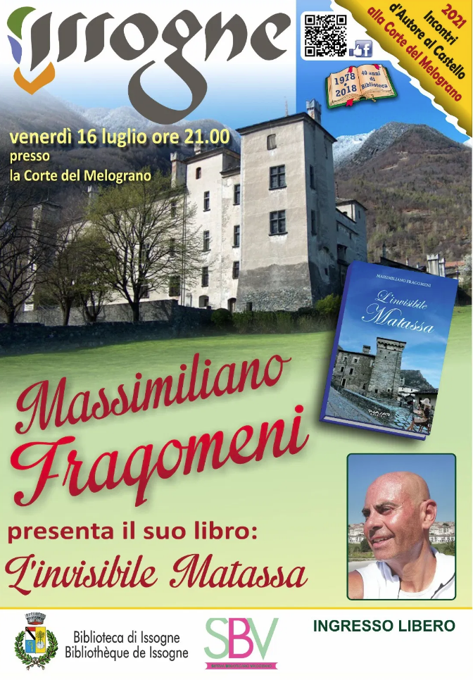 Issogne: Massimo Fragomeni presenta il suo libro "L’invisibile matassa"