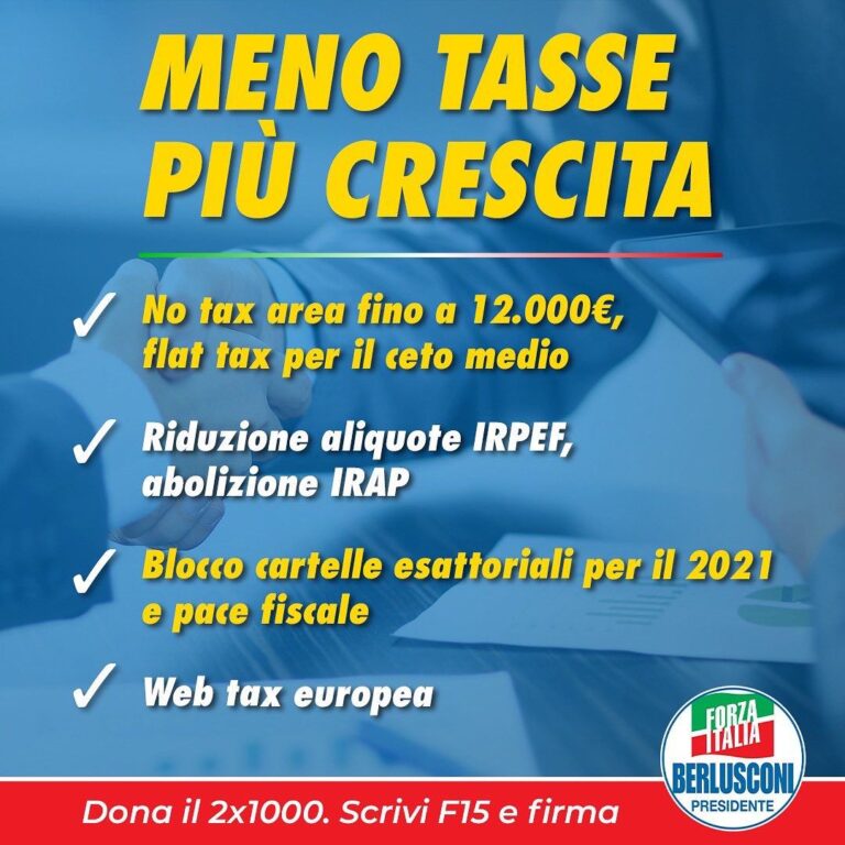 Forza Italia VdA: un gazebo per la campagna "Meno tasse, più crescita"