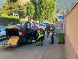 Incidente stradale ad Aosta
