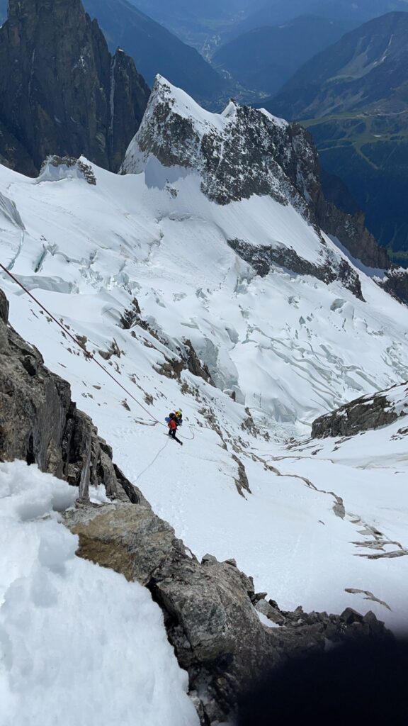 Recuperati i due alpinisti bloccati sul Col Emile Rey