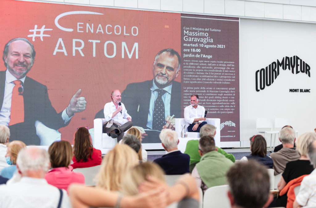 Il ministro Garavaglia al Cenacolo Artom di Courmayeur