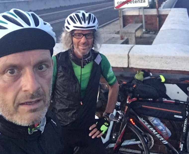 Maurizio Pitti e Marco Dalbard: un giro della Valle d'Aosta in bici, in modalità no-stop