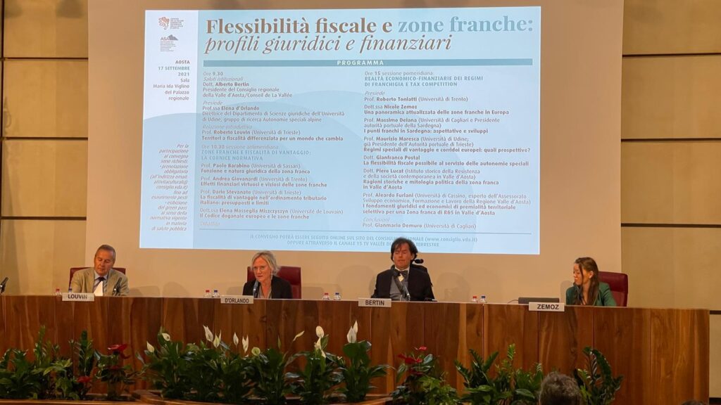 Un convegno su "Flessibilità fiscale e zone franche: profili giuridici e finanziari"