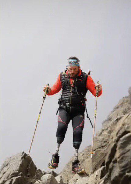 La nuova impresa del paraclimber Andrea Lanfri: la Capanna Margherita dalla Punta Gnifetti