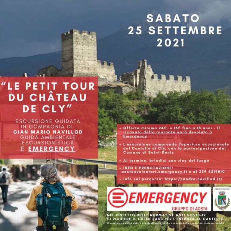 Emergency: un'escursione solidale al Castello di Cly