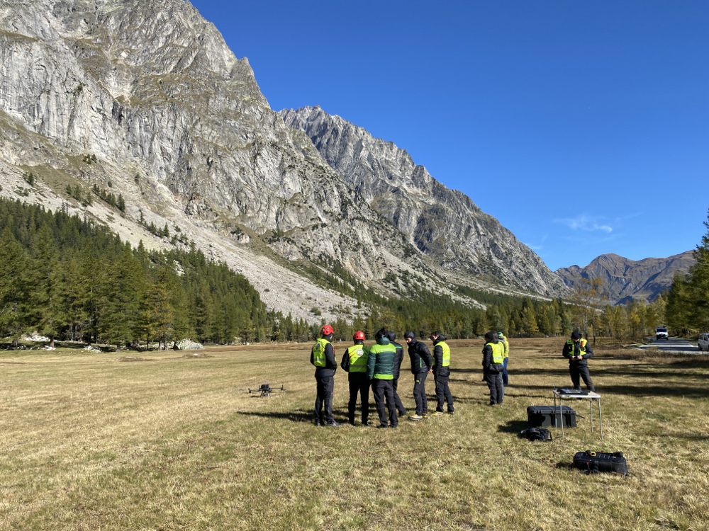 Svolta l'esercitazione 2021 Nucleo SAPR (droni) della Valle d'Aosta
