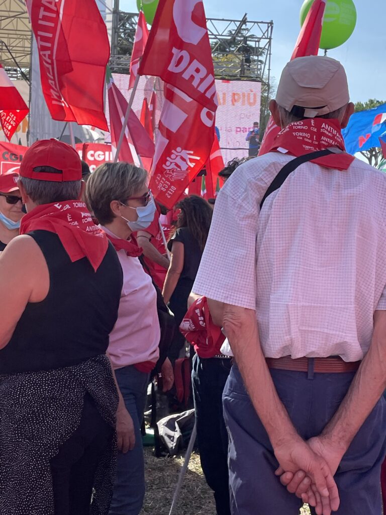 Anche i valdostani a Roma per la manifestazione di Cgil, Cisl e Uil