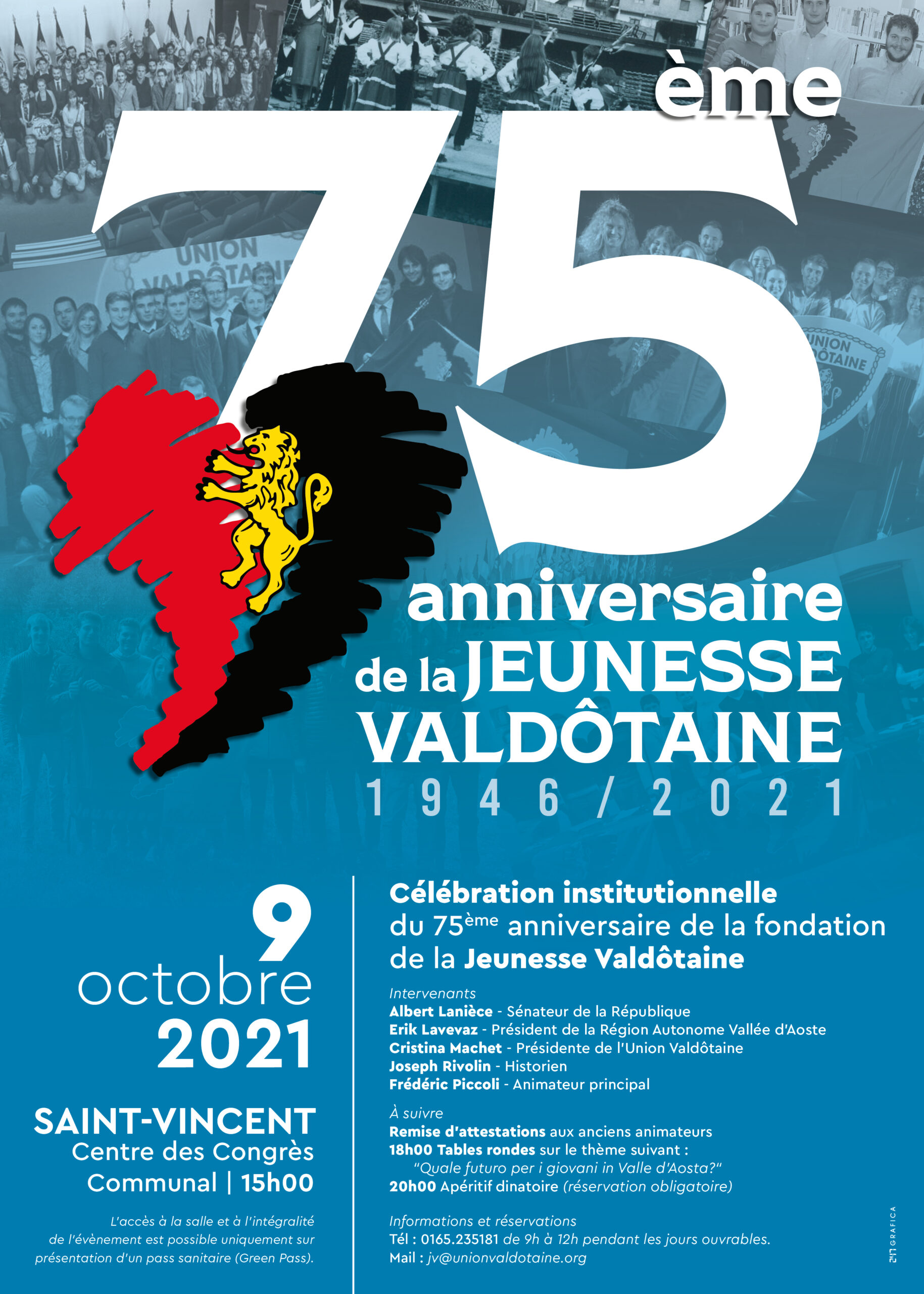 75° anniversario della Jeunesse Valdôtaine
