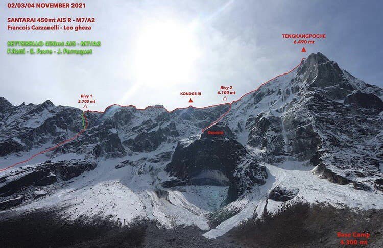 Montagna: 5 alpinisti valdostani conquistano il Teng Kang Poche