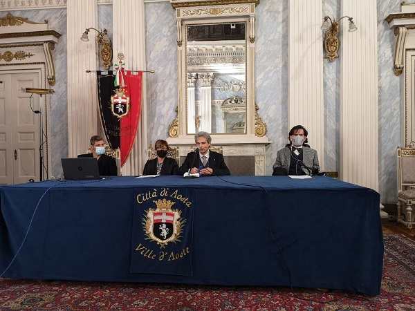 Conferenza stampa Capodanno 2021 ad Aosta