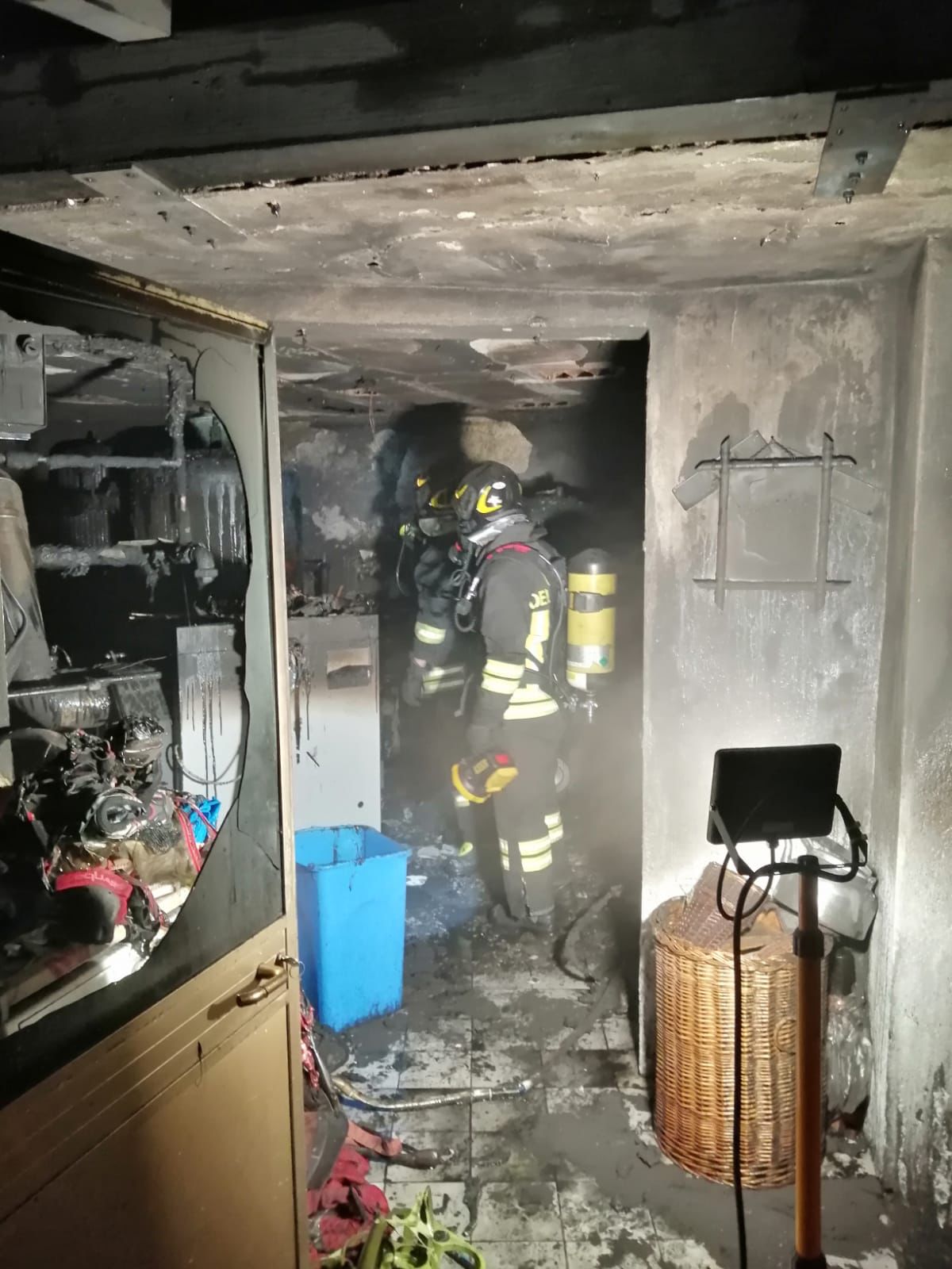 Villeneuve: incendio in una caldaia a legna