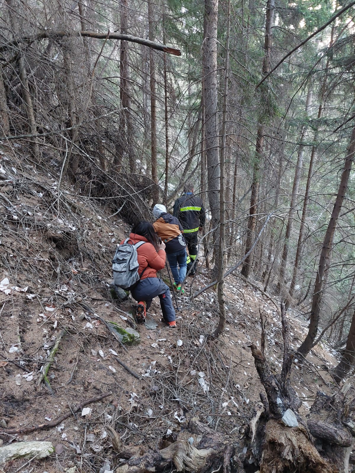 Courmayeur: madre e figlio persi nel bosco