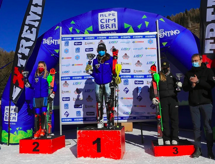 Sci di discesa: Giorgia Collomb vince l'AlpeCimbra Fis Children Cup