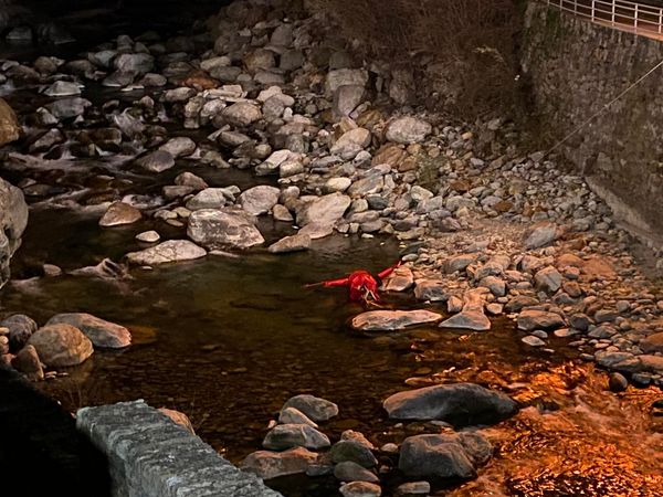 Pont-Saint- Martin: vandali abbattono il diavolo del Carnevale