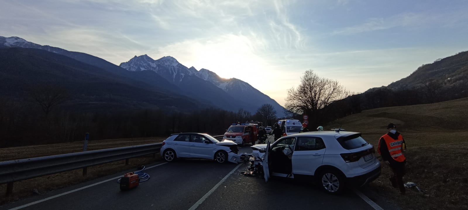 Incidente a Nus. Due i feriti