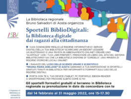 Uno sportello per conoscere i servizi digitali della Biblioteca di Aosta