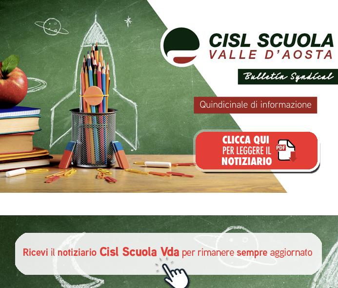 Cisl scuola VdA lancia un notiziario