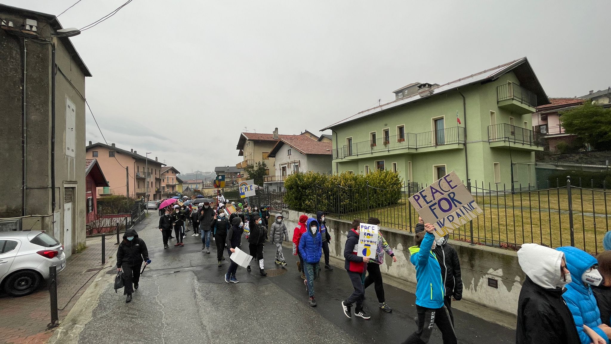 Istituto Don Bosco di Châtillon: un giuramento e una marcia per la pace