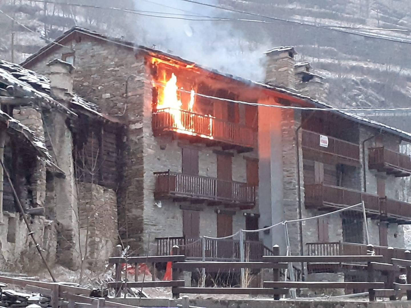 Incendio a Champorcher