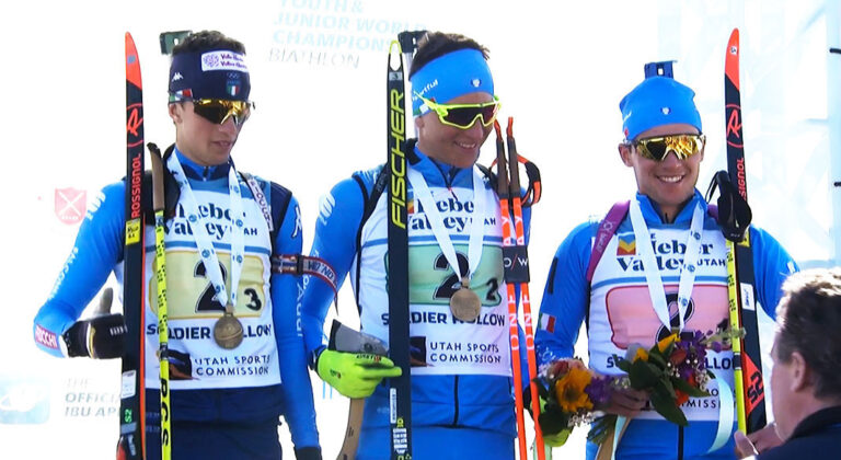 Biathlon: bronzo per Nicolò Bétemps e il suo team ai Campionati mondiali Giovani