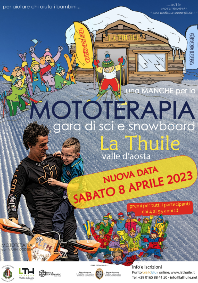 A La Thuile una gara di sci solidale per la mototerapia