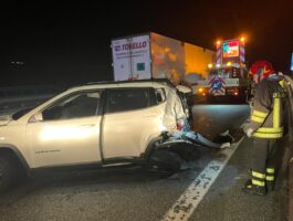 Incidente in autostrada ad Arvier