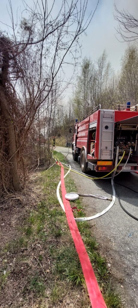 Verrayes: bosco in fiamme