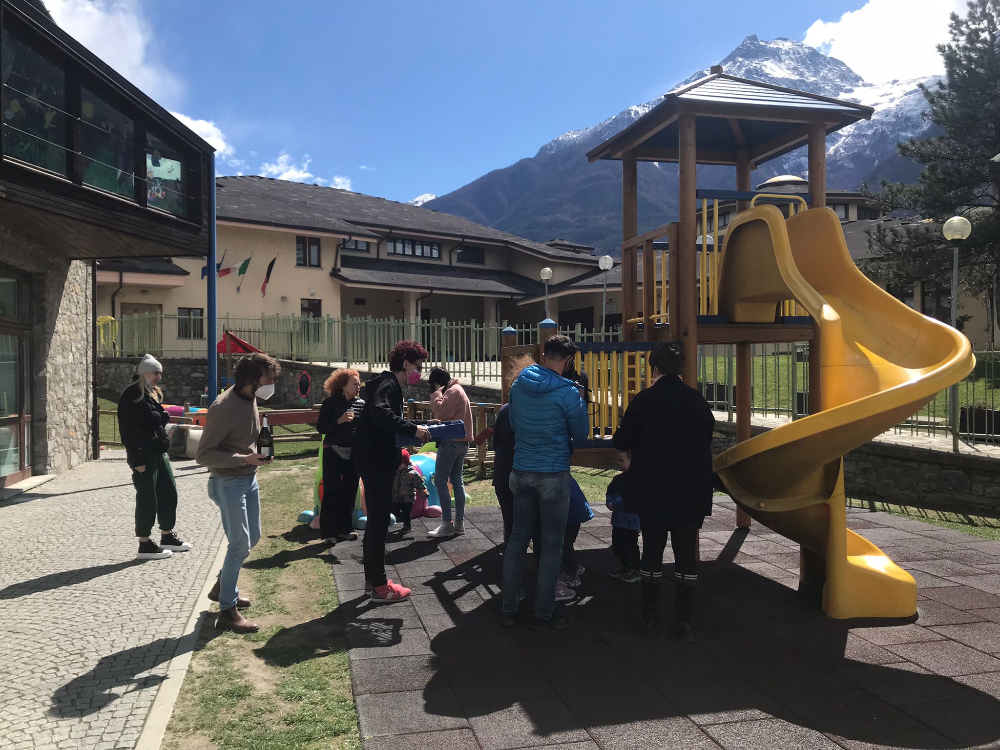 Pranzo con i rifugiati ucraini a Quart