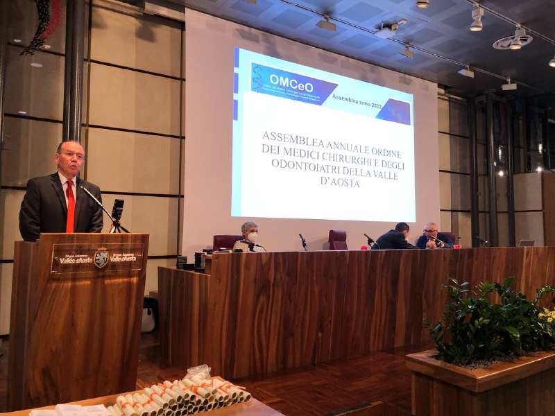 Assemblea dell'Ordine dei medici VdA l'11 maggio 2022