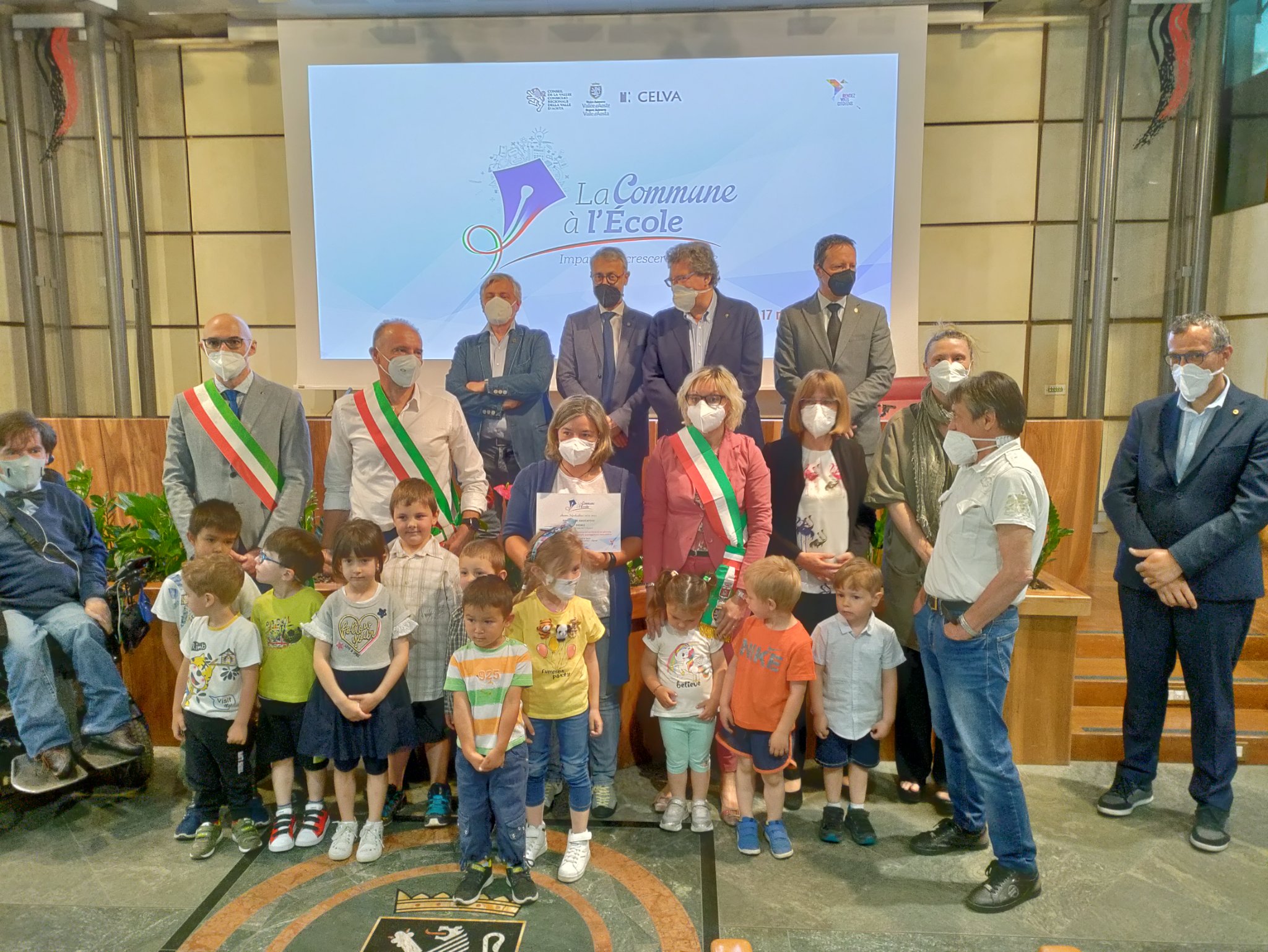 la classe unica della scuola dell'infanzia di Oyace