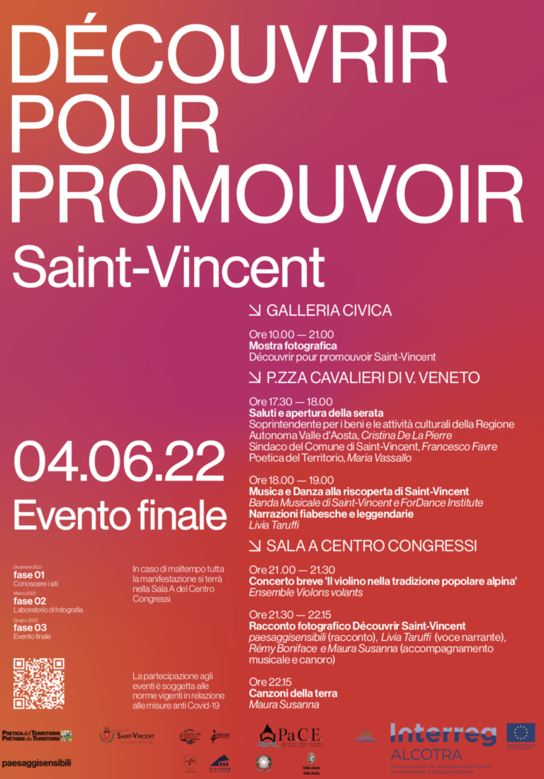 Découvrir pour promouvoir: un progetto per raccontare Saint-Vincent