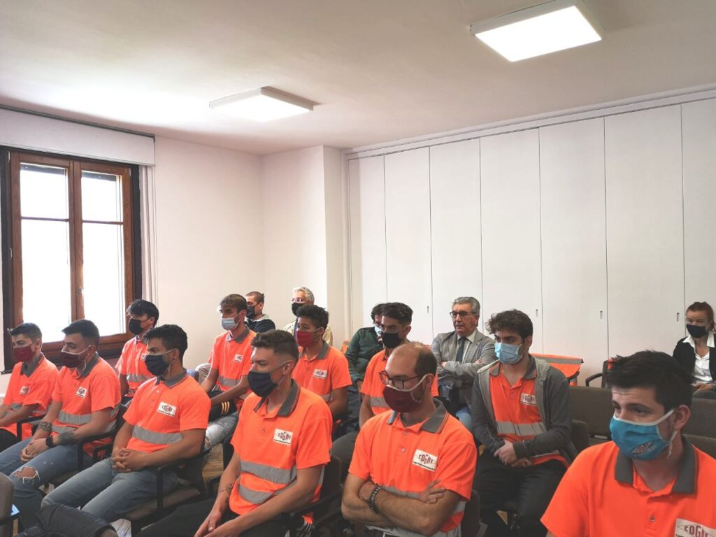 Gli allievi del corso della Cogne Academy