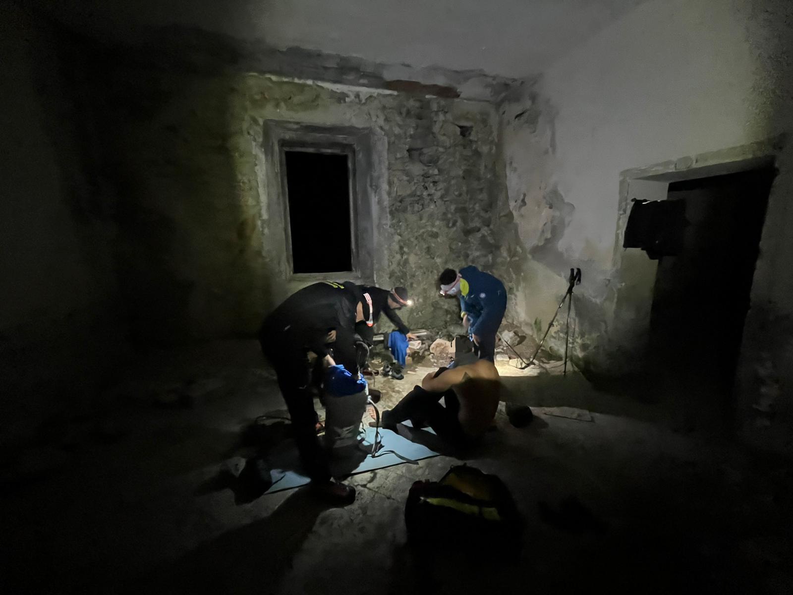 Soccorso notturno per un escursionista in Val Veny