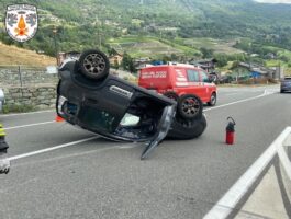 Incidente stradale a Nus