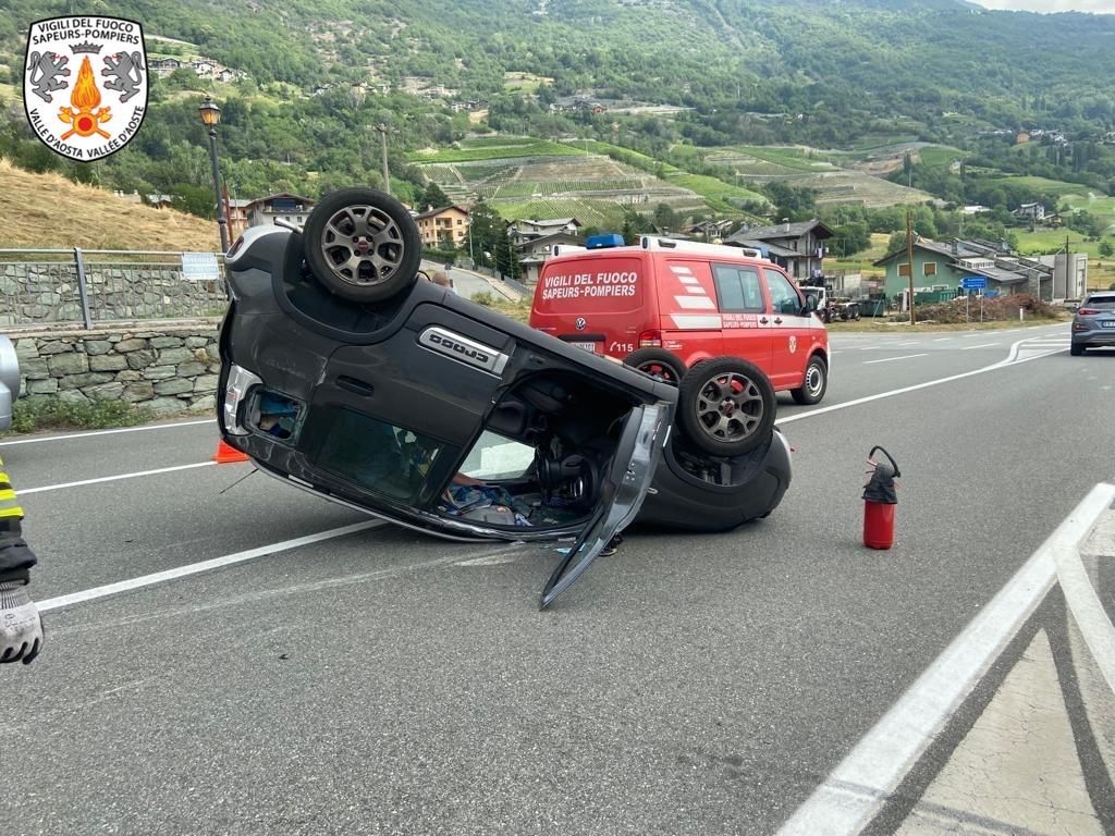 Incidente stradale a Nus