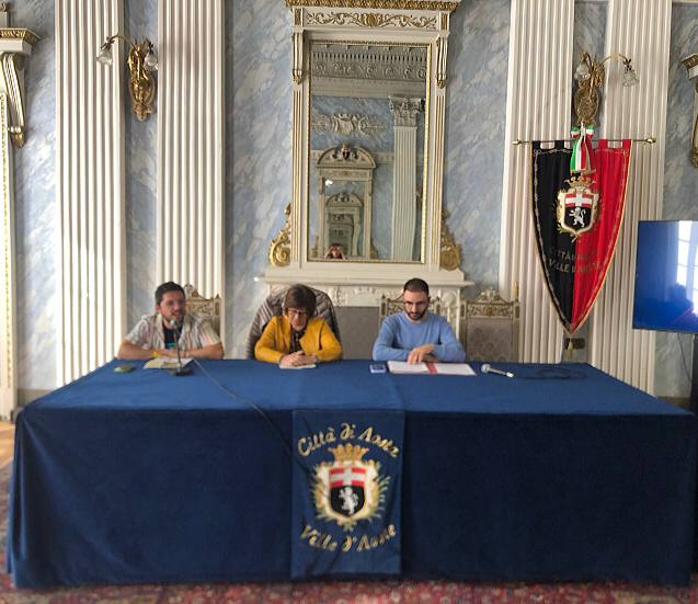 La conferenza stampa di presentazione dell'Aosta Pride 2022 il 22 settembre 2022