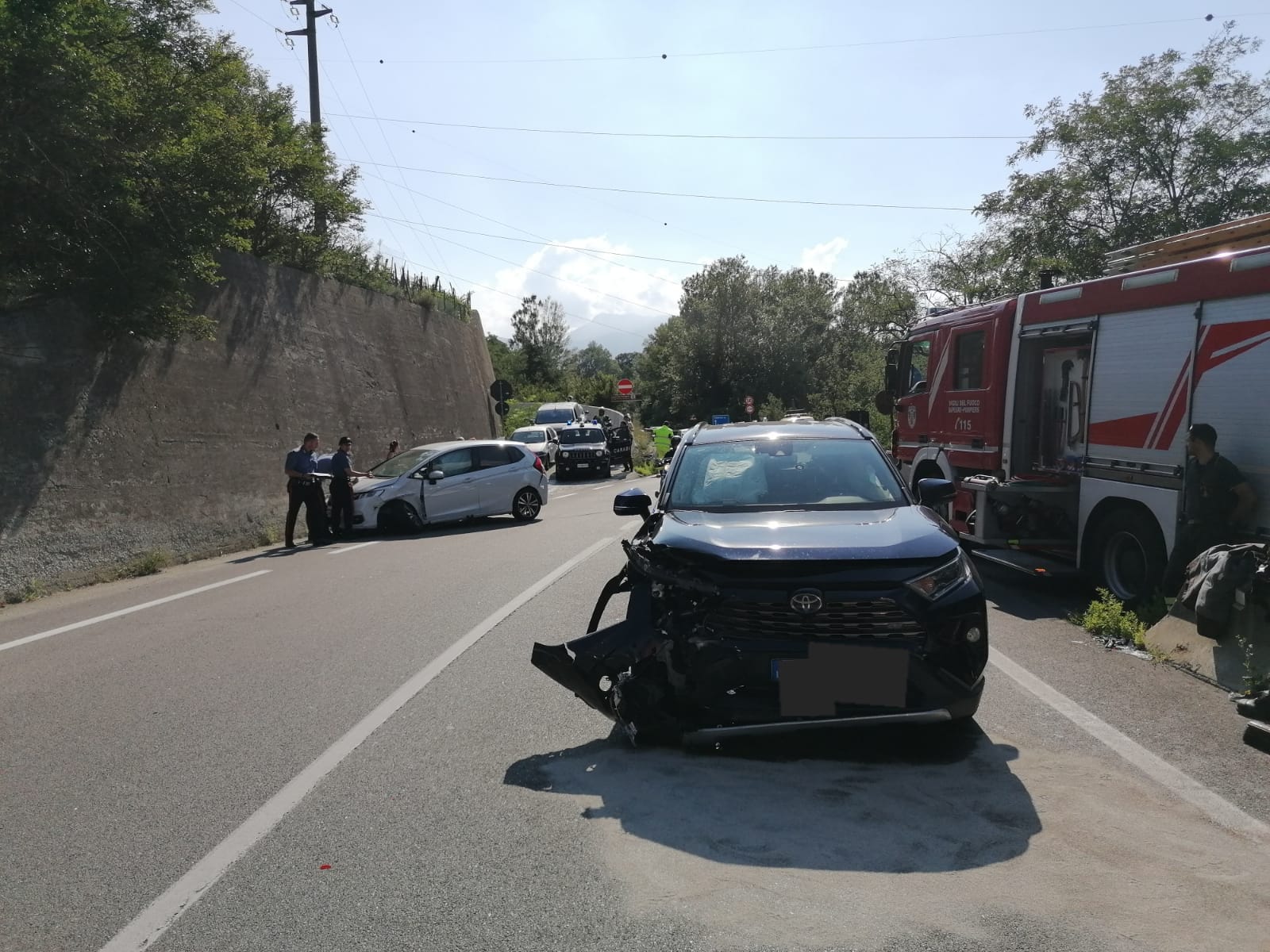 Incidente stradale a Châtillon