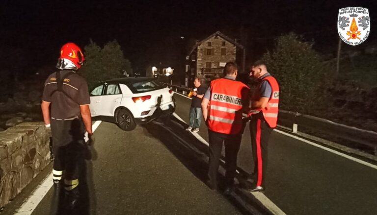 Incidente stradale a Fontainemore