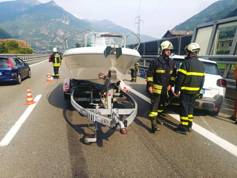 Incidente stradale sulla A5 a Verrès