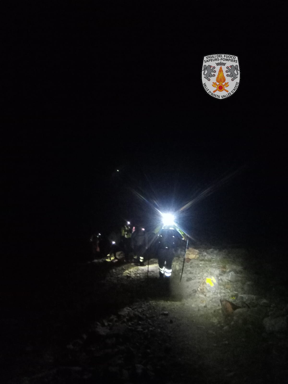 Salvataggio in notturna al Passo del Tre Cappuccini