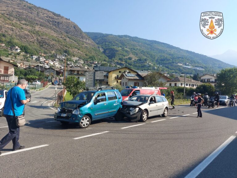 Incidente stradale a Sarre