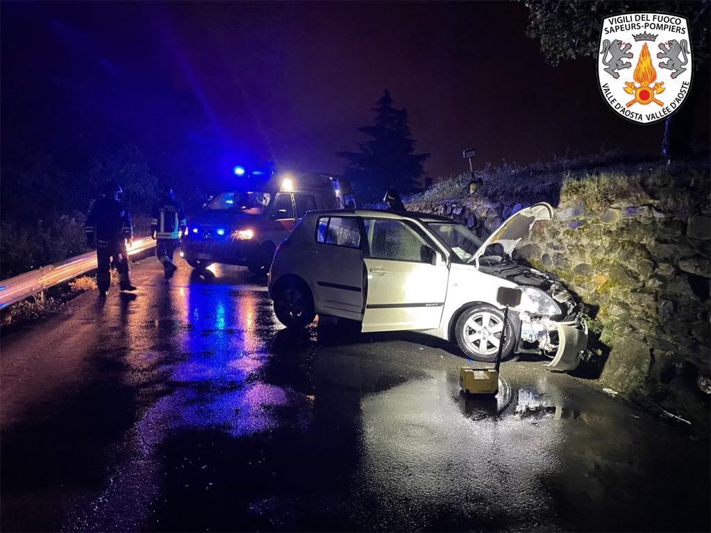 Incidente stradale a Gressan