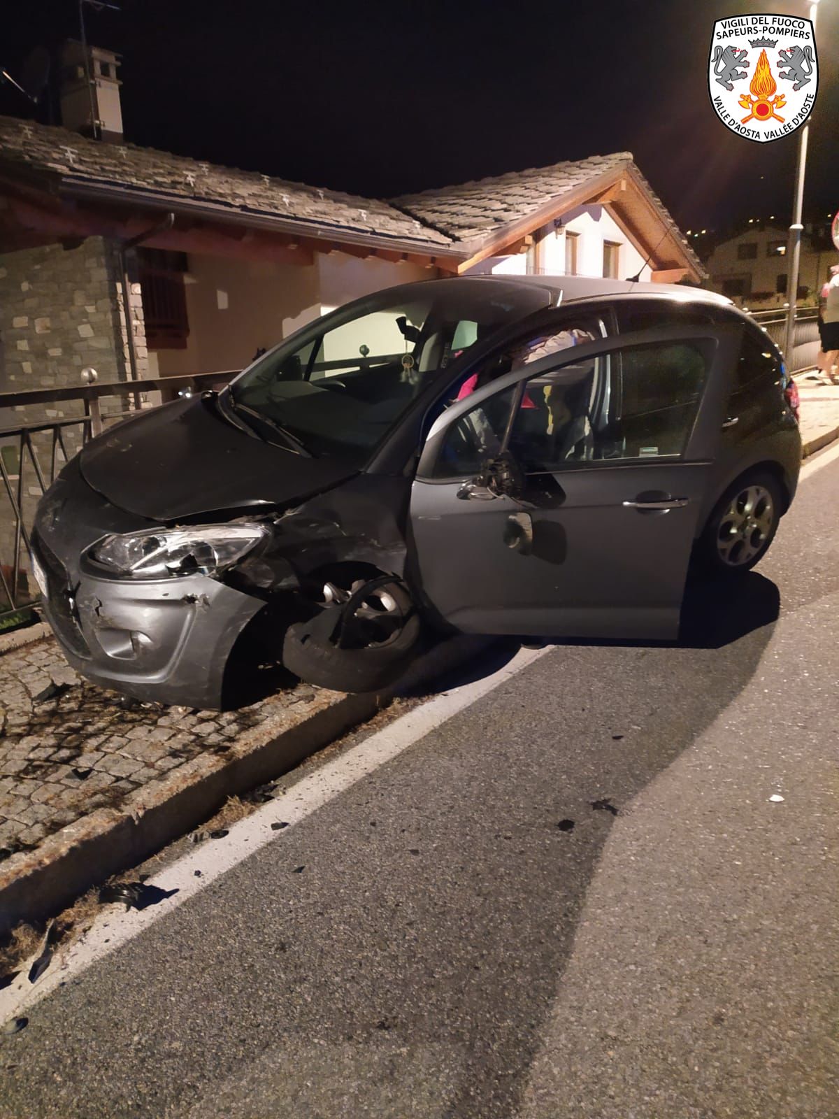 Incidente stradale a Roisan