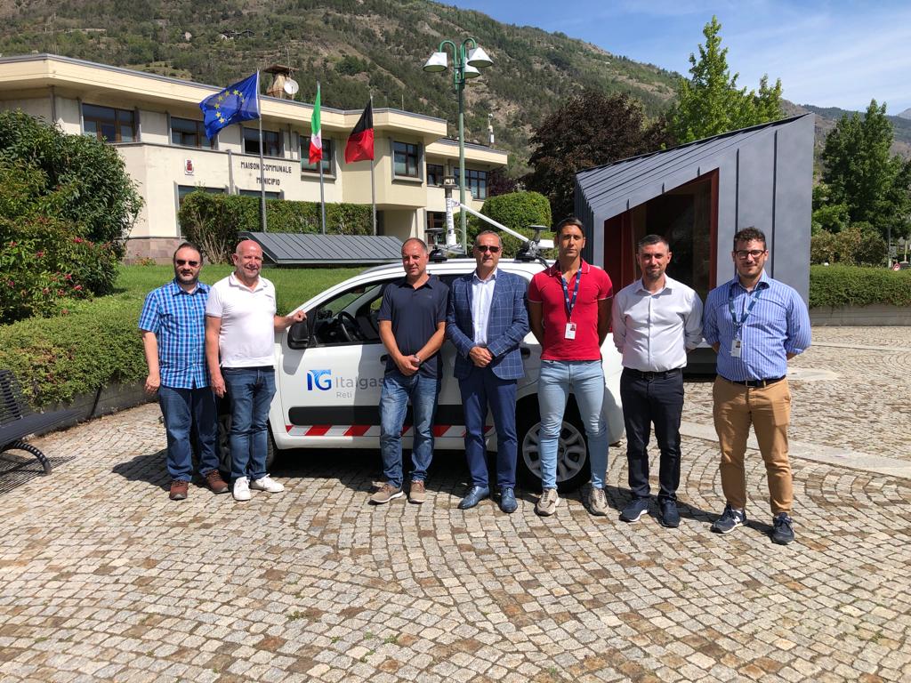 Monitoraggio di eventuali dispersioni di gas a Gressan, Brissogne Charvensod, Pollein, Sarre, Saint-Vincent, Chambave, Pontey, Nus, Châtillon e Verrayes