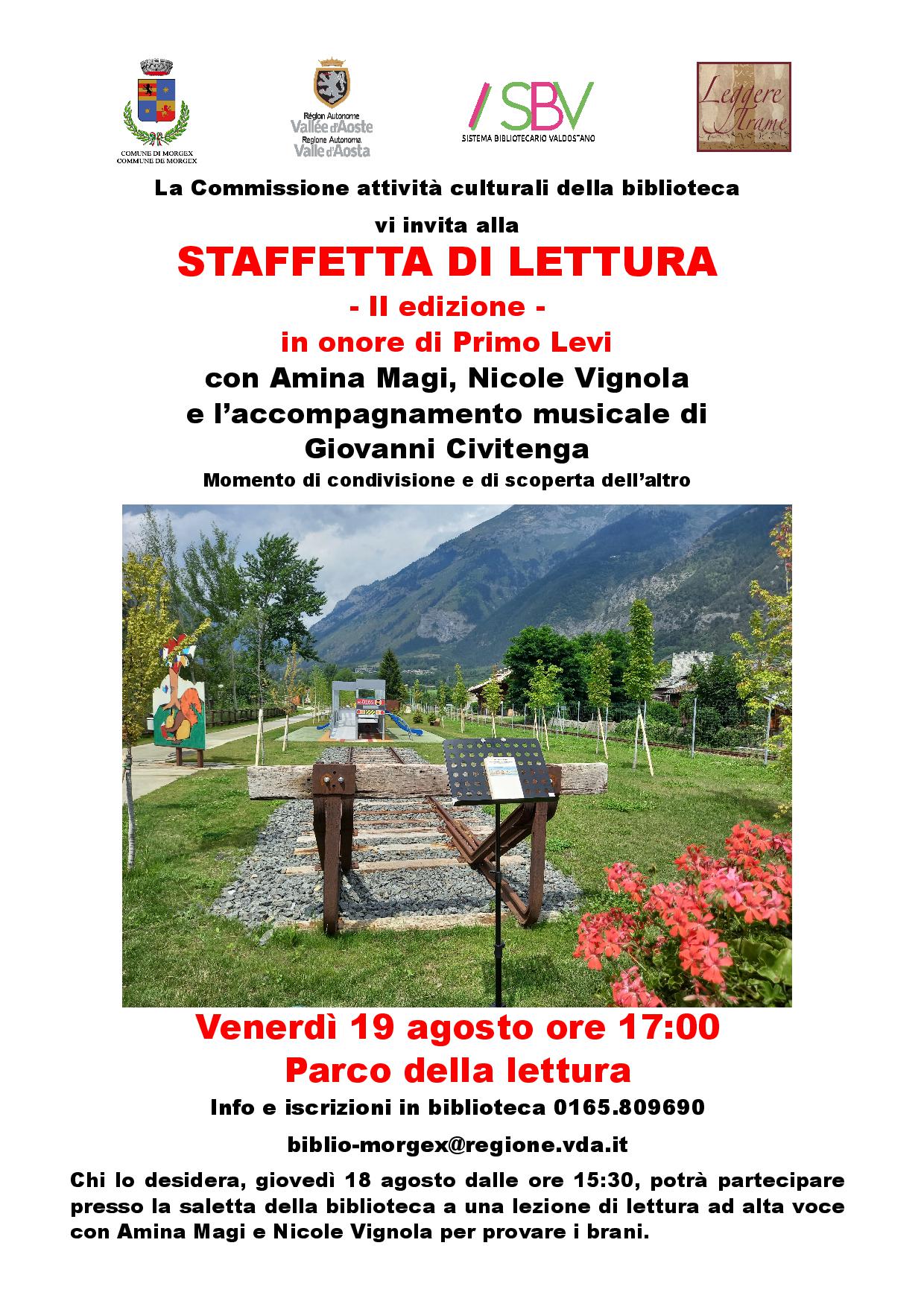 A Morgex la 2a edizione della staffetta di lettura