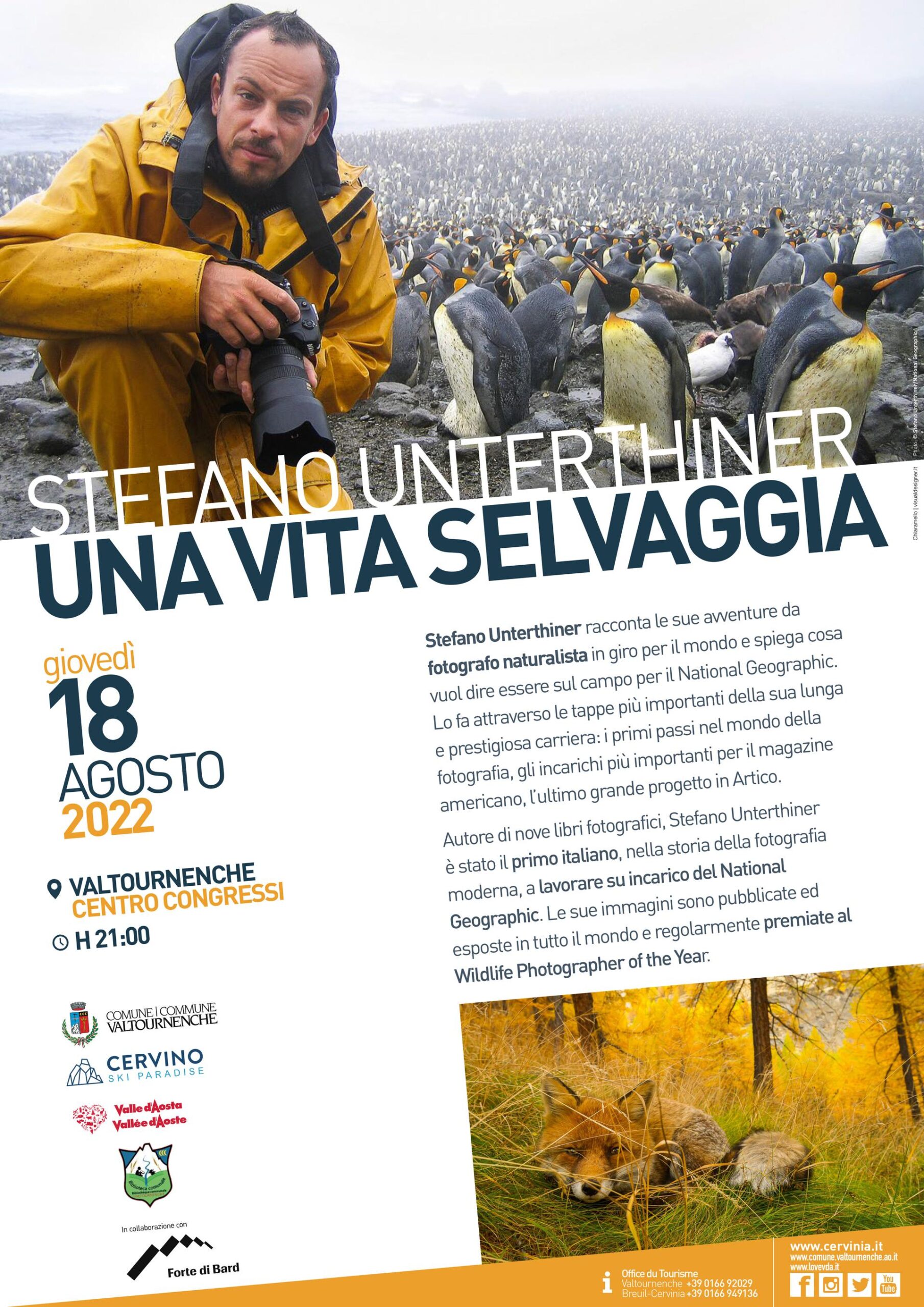 A Valtournenche, una serata con Stefano Unterthiner