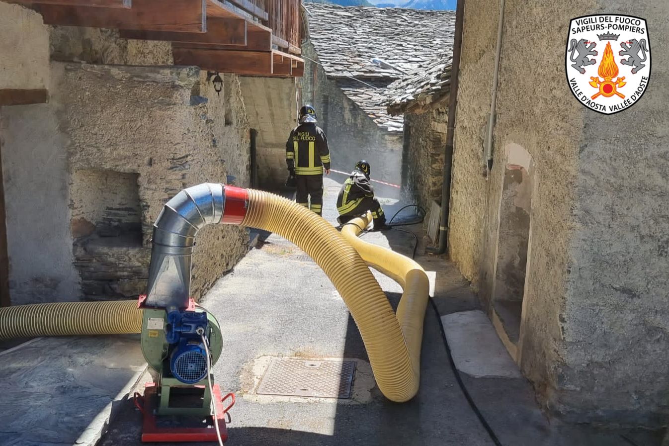 Fuga di gas a Brusson: evacuata una famiglia